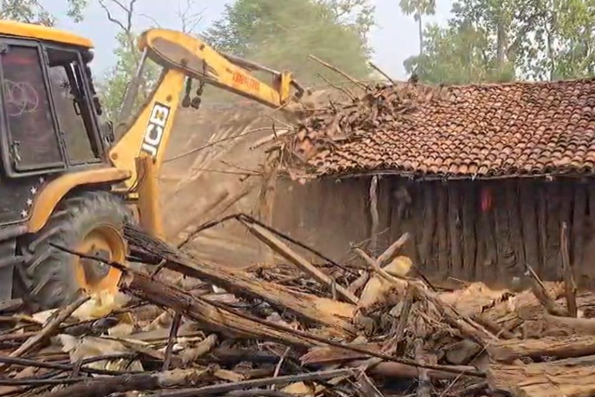 पेड़ों की कटाई कर बनाई खेती, अब वन विभाग ने खाली कराई पूरी जमीन
