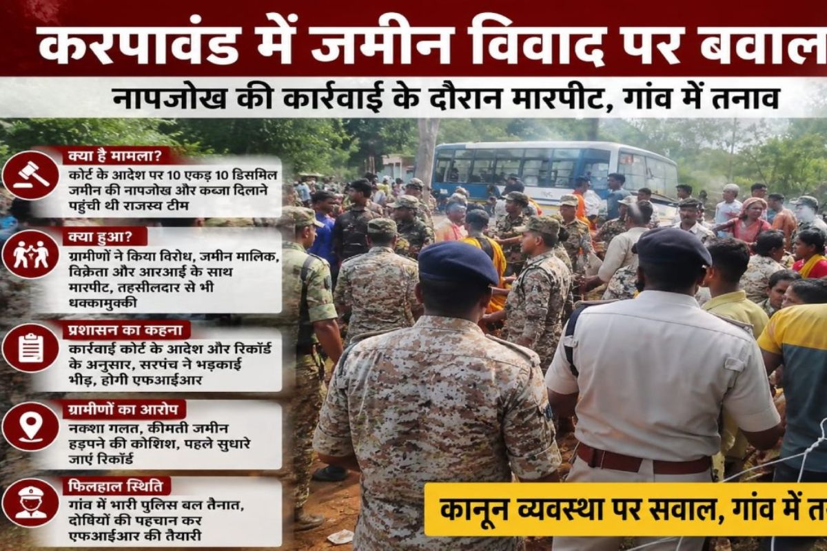 CG Bastar News: अदालत के आदेश पर कार्रवाई करने पहुंचा प्रशासन, विरोध में ग्रामीणों का हंगामा