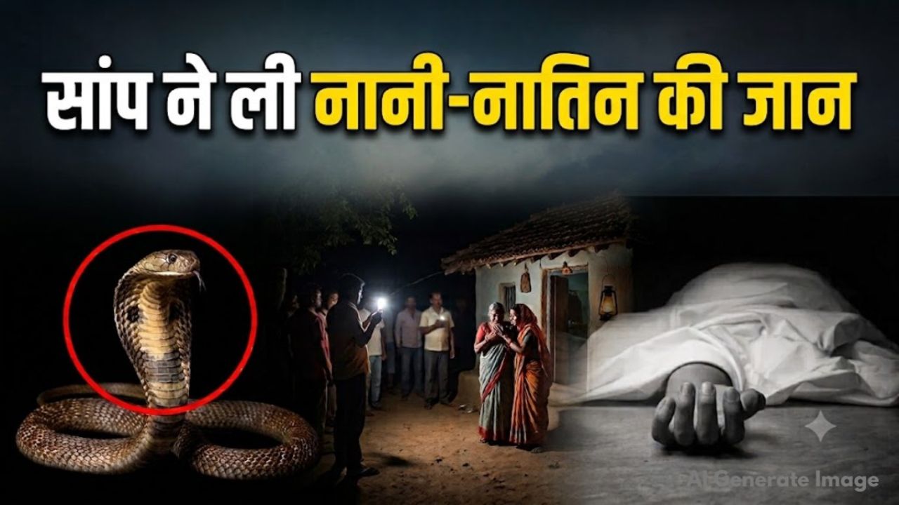 CG News: राजपुर में दर्दनाक घटना, सांप के डसने से नानी-नातिन की मौत से गांव में मातम