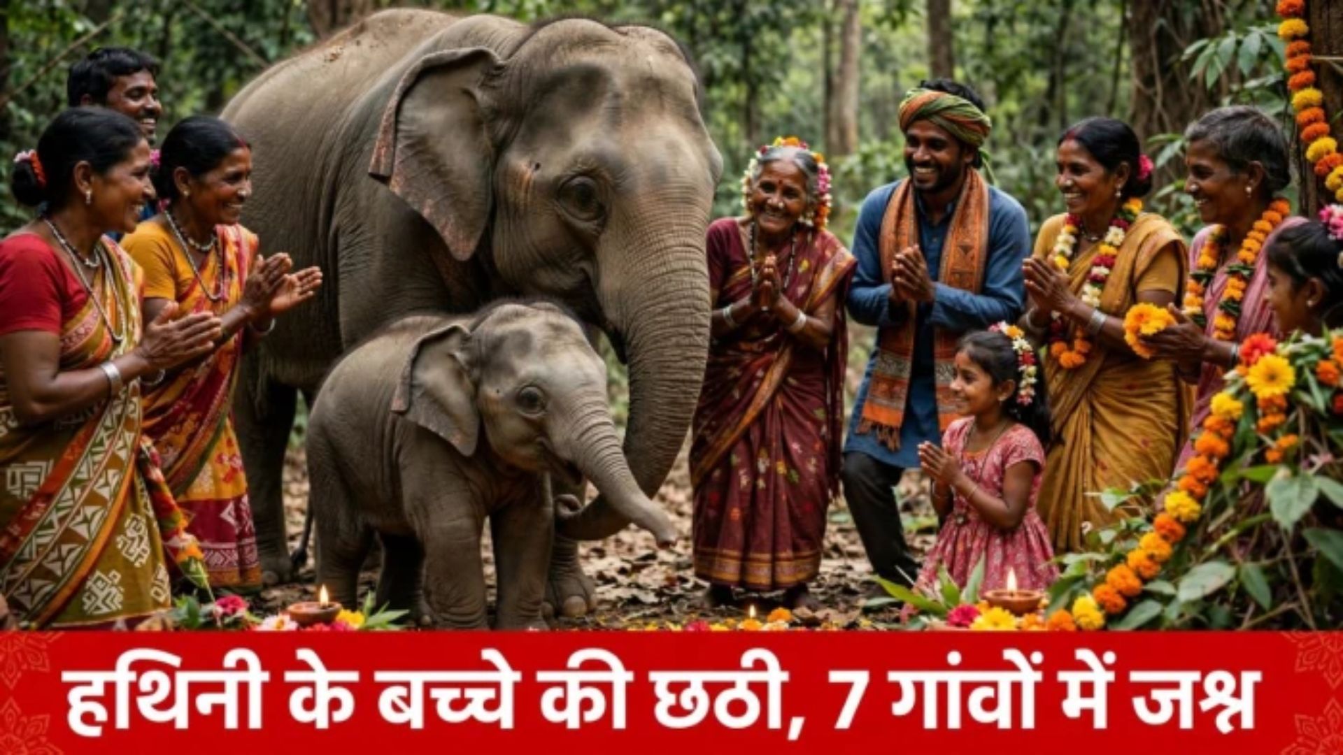 Korba News: हाथी-मानव सह-अस्तित्व की अनूठी मिसाल, नन्हे हाथी के जन्म की खुशी में ग्रामीणों ने बनाया छठी मनाने का फैसला